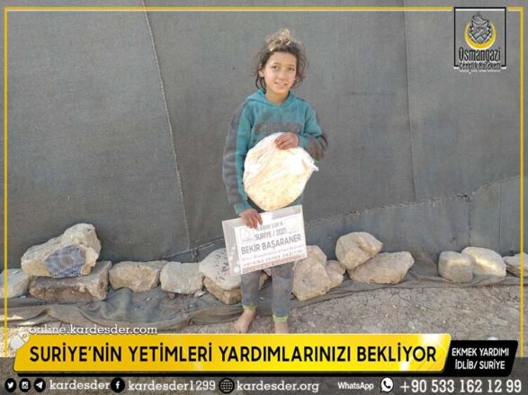 mazlumlara gunluk 500 ekmek yardimimiz suruyor 30