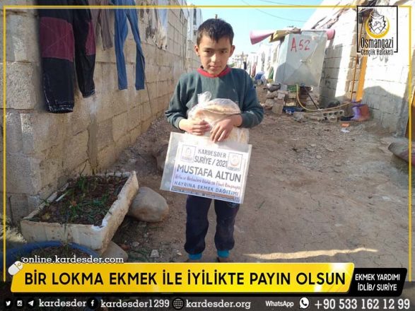 bir lokma ekmek ile mazlumlara iyilikte payin olsun 29