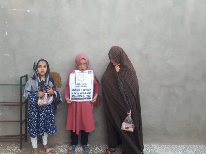 Afganistan Da Kurban Etlerini Ihtiyac Sahibi Ailelere Ulastirdik