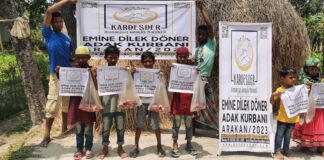 Kurban Etlerini Arakanli Yetim Cocuklarimiza Ulastiriyoruz