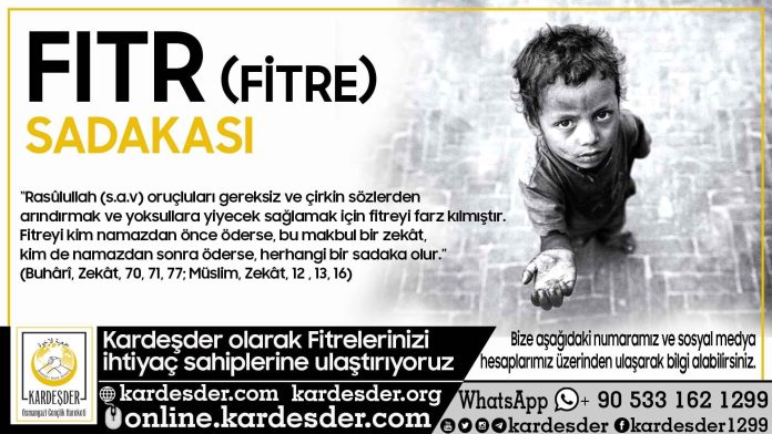 Kardeşliğimiz Fitre ile Bereketlensin — 1