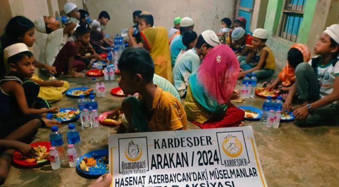 Azerbaycan'daki Müslümanlardan Arakanlı Yetimlere İftar — 1