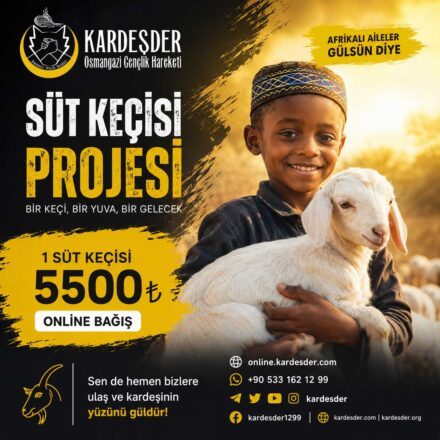 Süt Keçisi Projesi — Afrikalı ailelere süt keçisi afişi