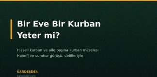 Bir eve bir kurban yeter mi, hisseli kurban meselesi